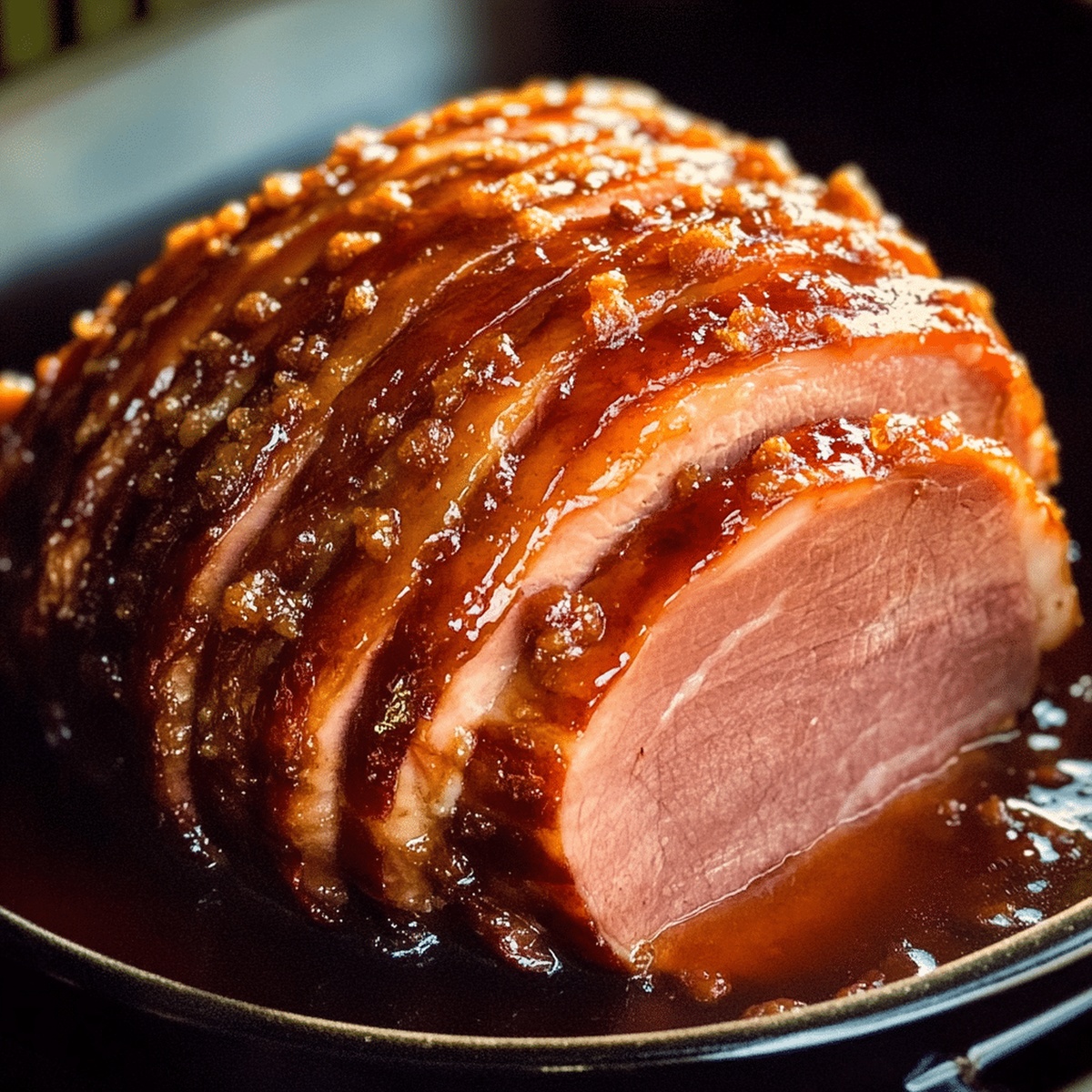Slow Cooker Ham With Brown Sugar Honey Glaze Recipe