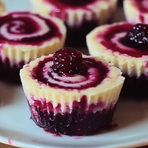 Berry Swirl Cheesecake Bites Recipe