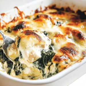 Cheesy Spinach Chicken Casserole Recipe