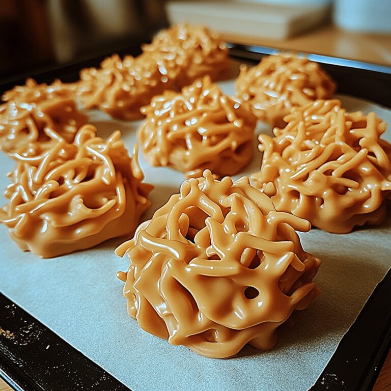 Creamy Peanut Butter With Crunchy Noodles And Butterscotch Recipe