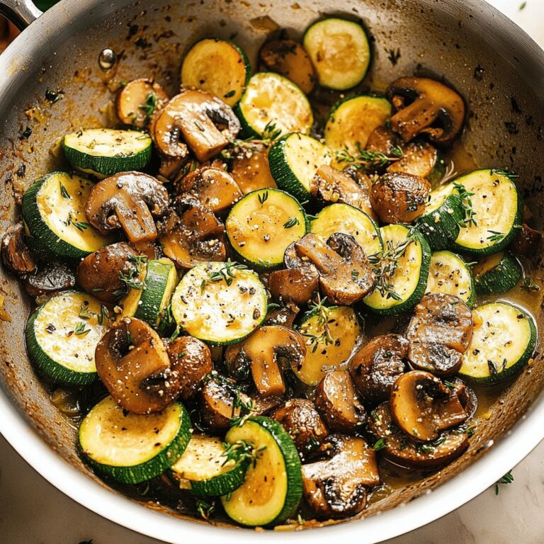 Skillet Zucchini And Mushrooms Recipe