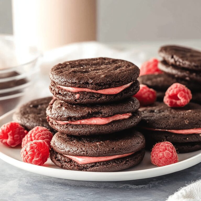 Heavenly Chocolate Raspberry Sandwich Cookies Recipe