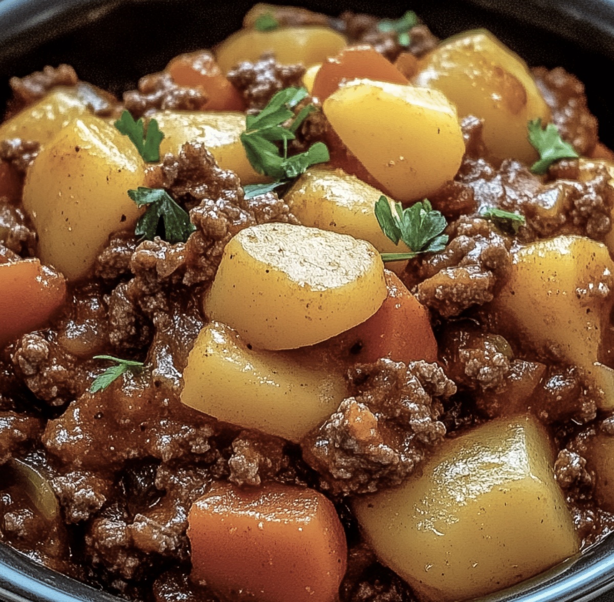 Hearty Slow Cooker Cowboy Casserole Recipe