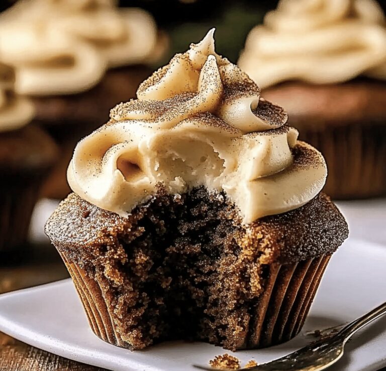 Festive Gingerbread Cupcakes Recipe