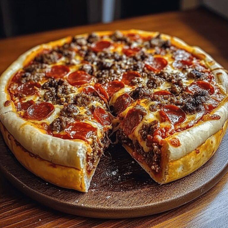 Homemade Chicago Style Deep Dish Pizza Recipe