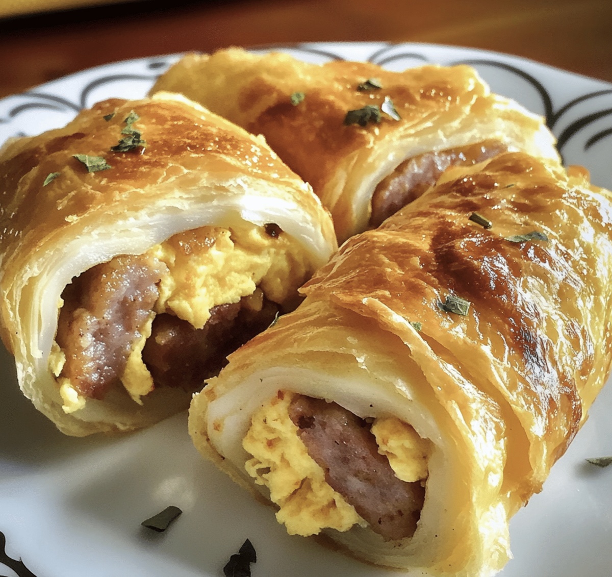 Sausage, Egg Breakfast Roll-Ups Recipe