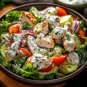 Zesty Tzatziki Chicken Salad Recipe