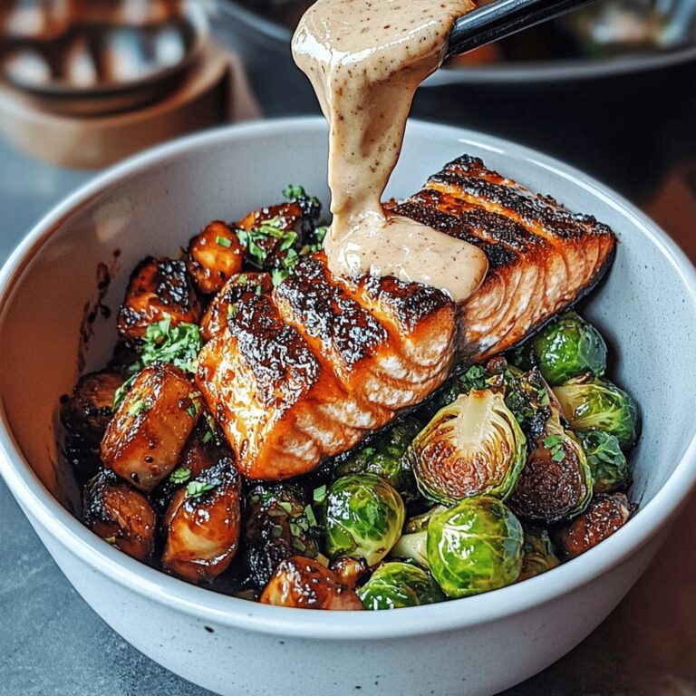 Teriyaki Salmon Bowls With Crispy Brussels Sprouts Recipe