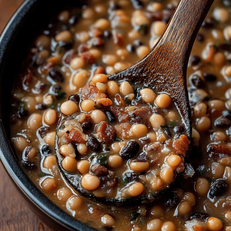 Black-Eyed Peas With Bacon And Sausage Recipe