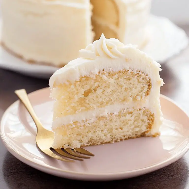 Fluffy Vanilla Cake Recipe