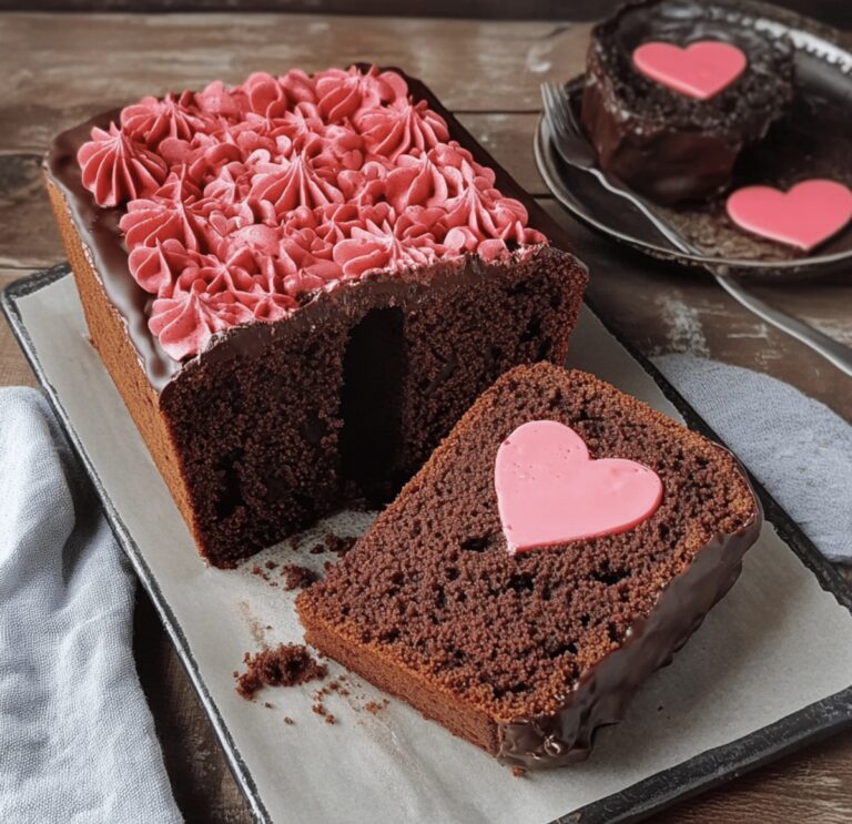 Dreamy Hidden Heart Chocolate Loaf Cake Recipe
