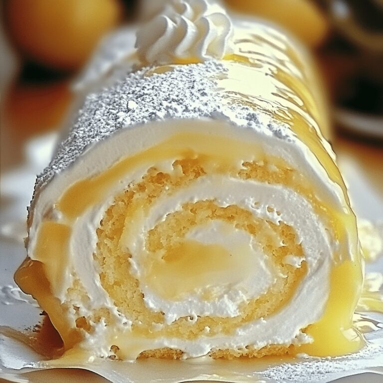 Luscious Lemon Cream Roll Cake Recipe