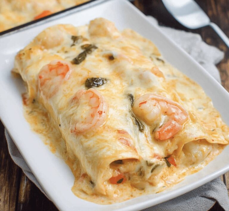 Cheesy Shrimp Enchiladas Recipe