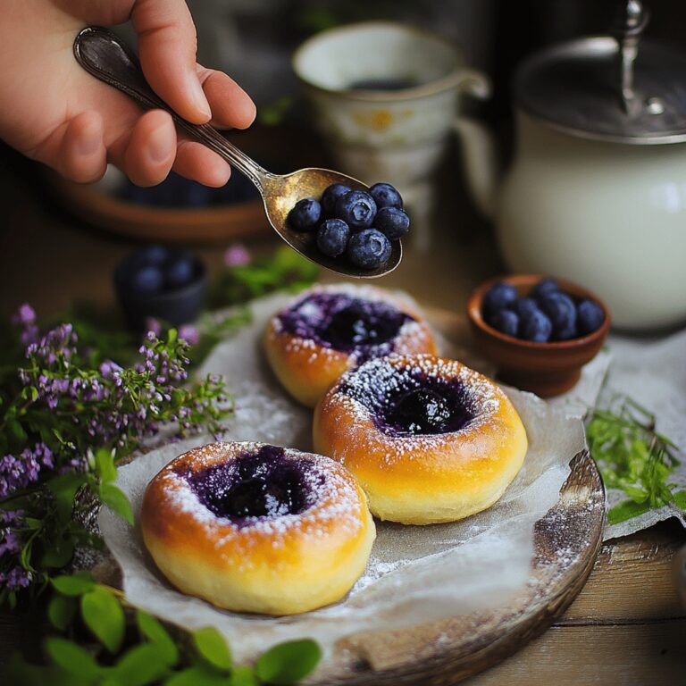 Fluffy Blueberry Ricotta Sweet Buns Recipe