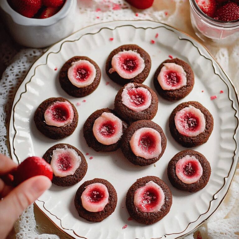 Irresistible Strawberry Chocolate Thumbprint Cookies Recipe