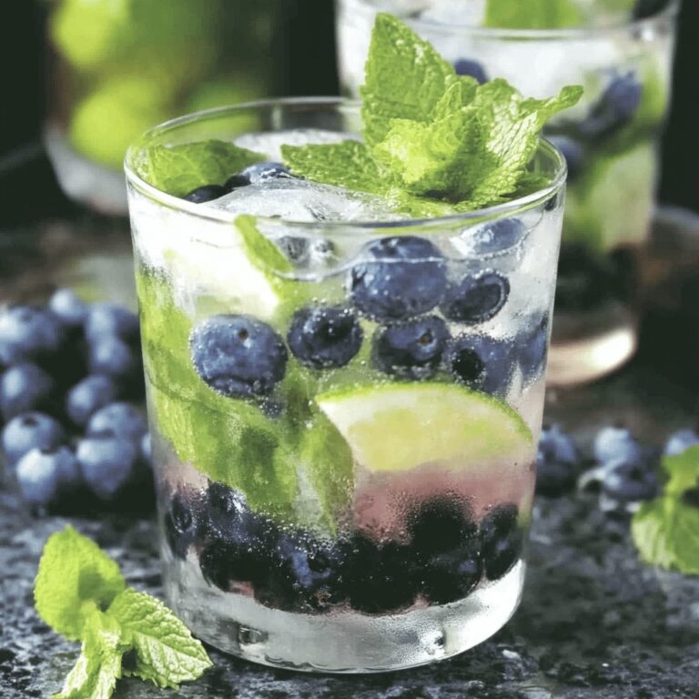 Sparkling Blueberry Mojitos Recipe