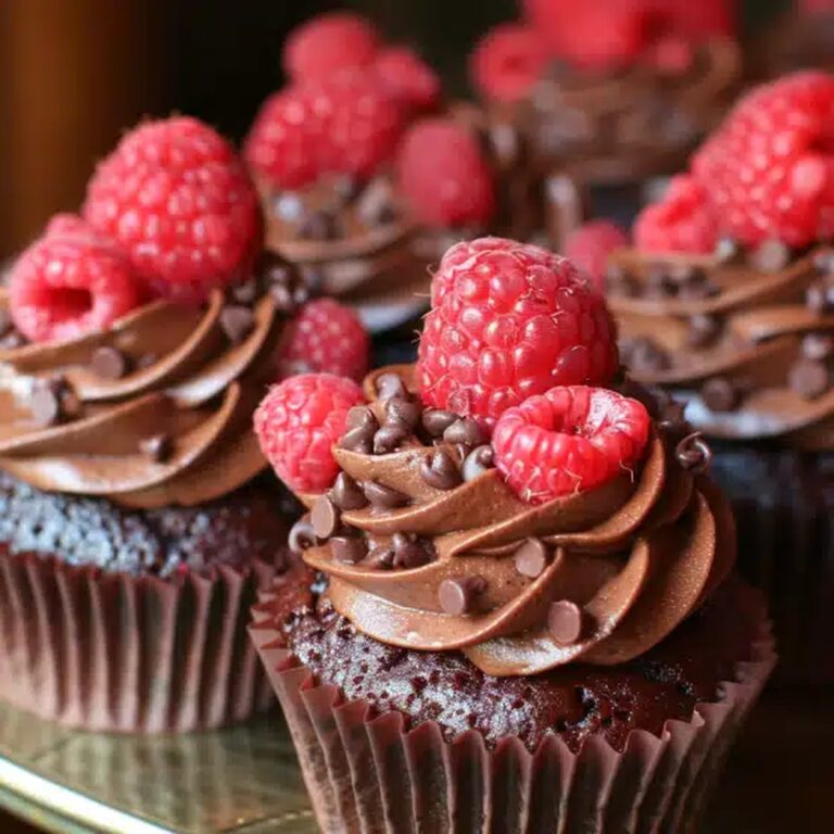 Decadent Chocolate Raspberry Cupcakes Recipe