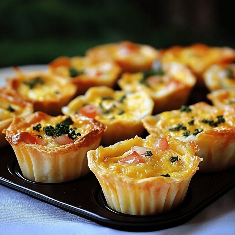 Crispy Mini Muffin Pan Quiche Bites Recipe