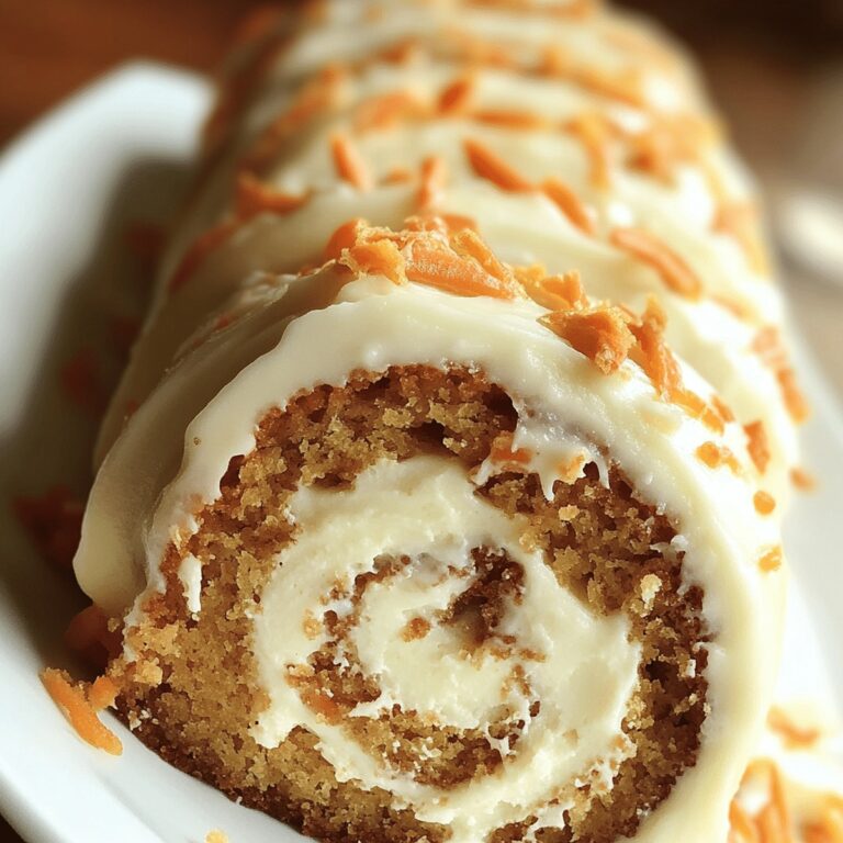 Carrot Cake Roll With Cream Cheese Frosting Filling Recipe