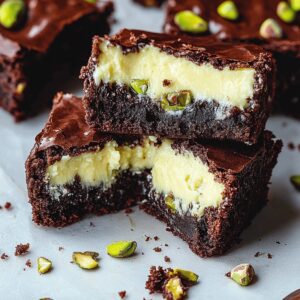 Decadent Pistachio Cheesecake Brownies Recipe