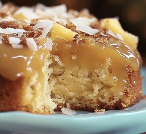 Sweet Pineapple Coconut God Bless America Cake Recipe