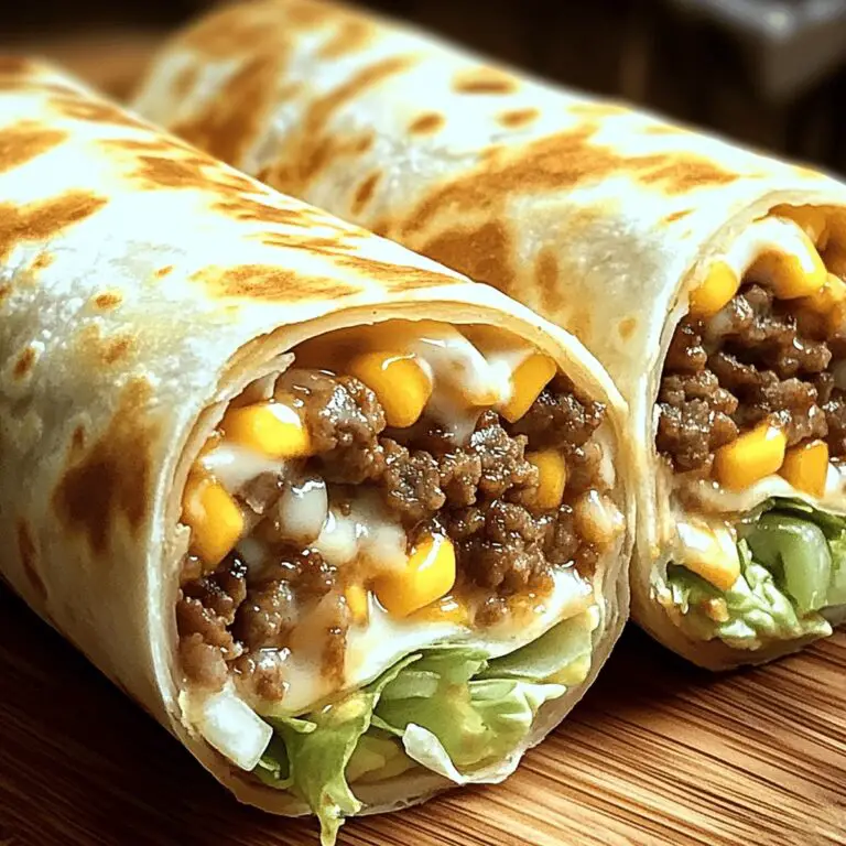 Crispy Big Mac Wraps Recipe