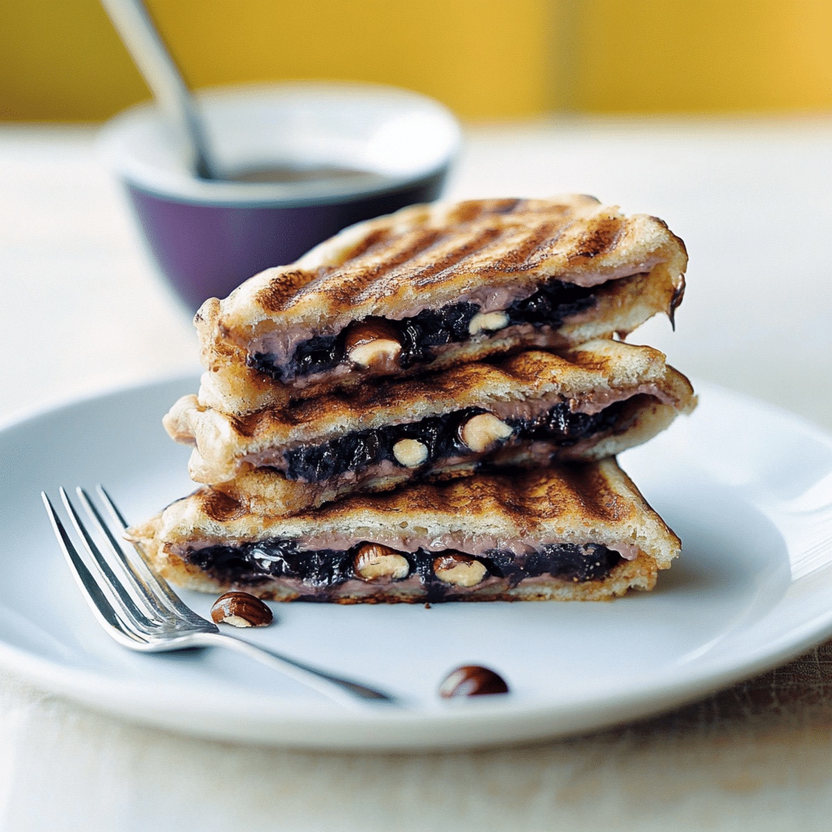 Crispy Chocolate-Hazelnut Panini Recipe
