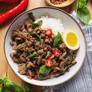 Spicy Thai Basil Beef (Pad Kra Pao) Recipe