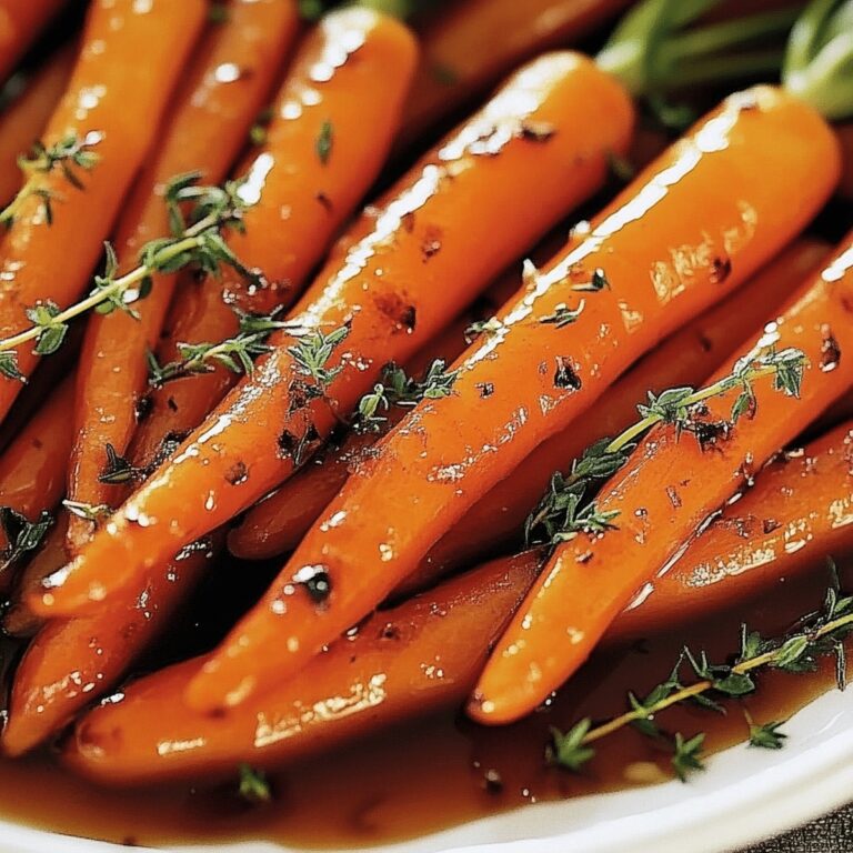 Crispy Honey Garlic Butter Roasted Carrots Recipe