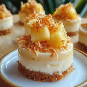 Luscious Mini Pineapple Condensed Coconut Milk Cheesecakes Recipe