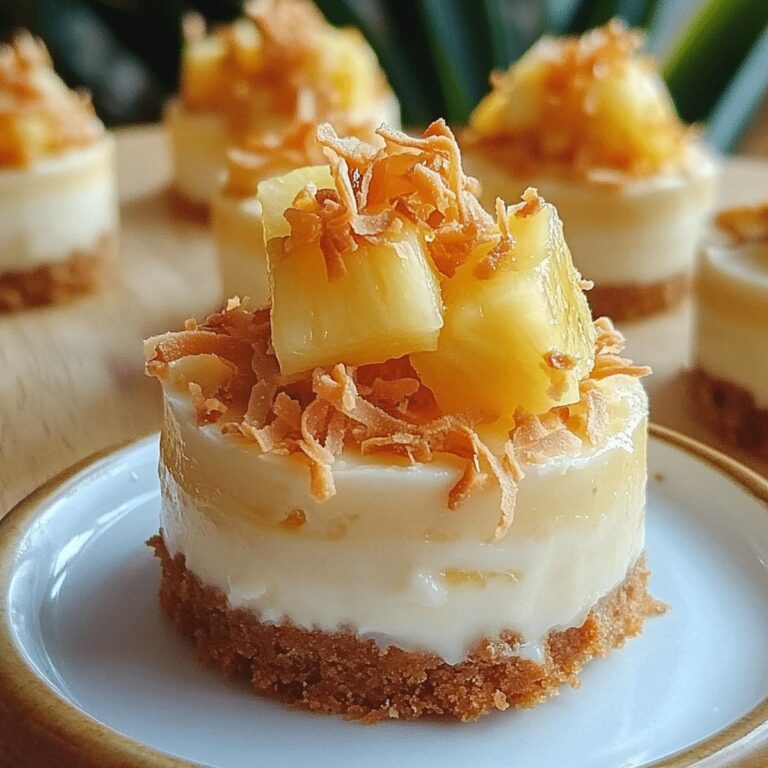 Luscious Mini Pineapple Condensed Coconut Milk Cheesecakes Recipe