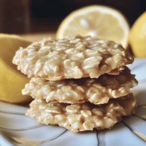 Tangy Lemon Oatmeal No-Bake Cookies Recipe