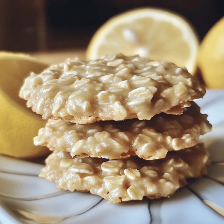 Tangy Lemon Oatmeal No-Bake Cookies Recipe
