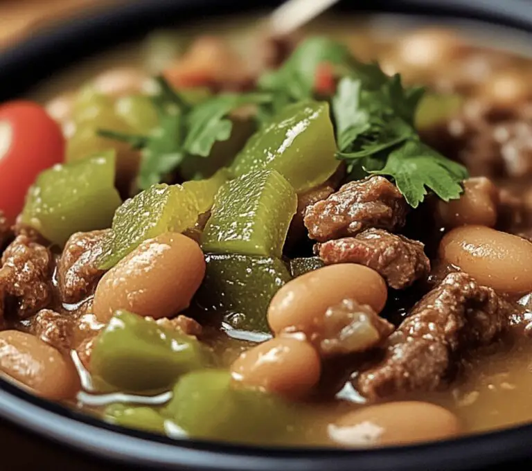 Hearty Slow Cooker Pinto Beans, Green Chile And Beef Recipe