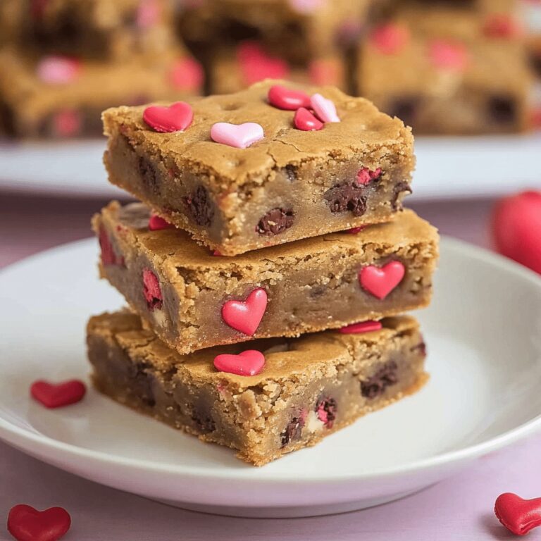 Romantic Valentines Day Cookie Bars Recipe