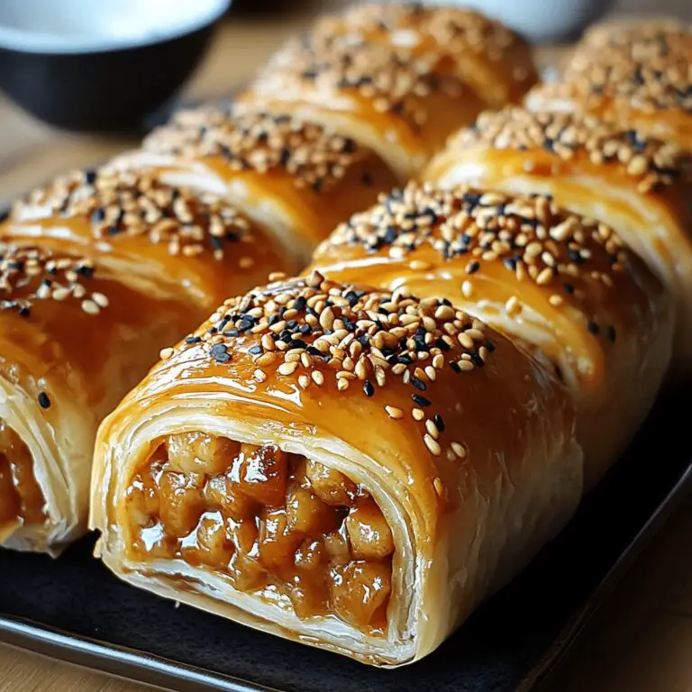 Crispy Honey Mustard Chicken Sausage Rolls Recipe