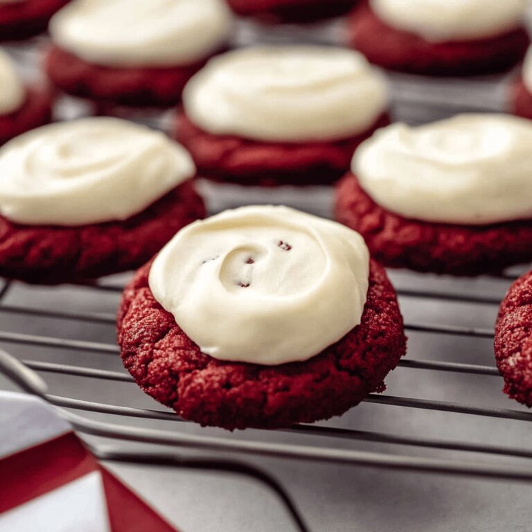 Velvety Red Velvet Cookies With Cream Cheese Frosting Recipe