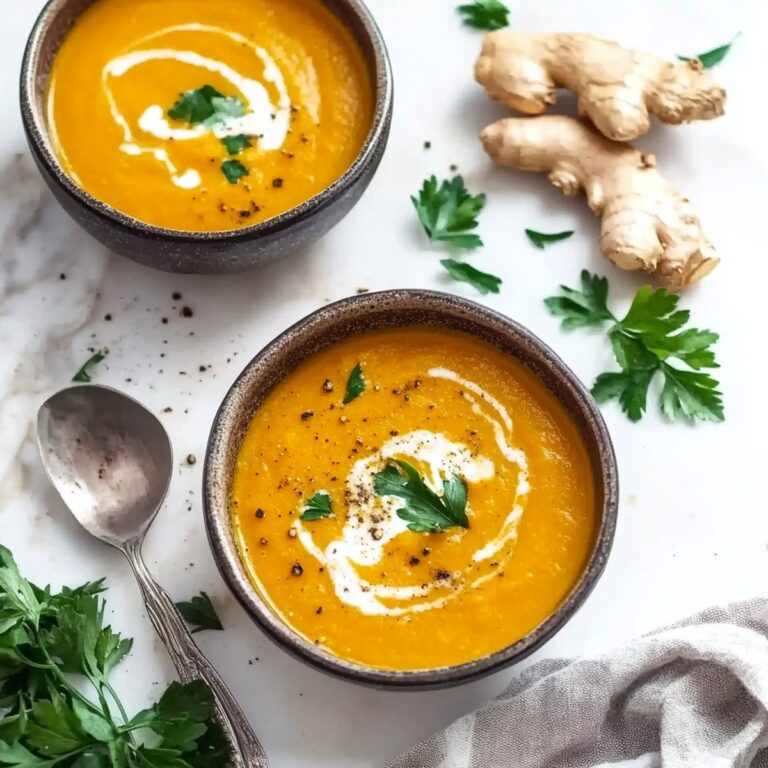 Soothing Anti-Inflammatory Ginger & Turmeric Carrot Soup Recipe