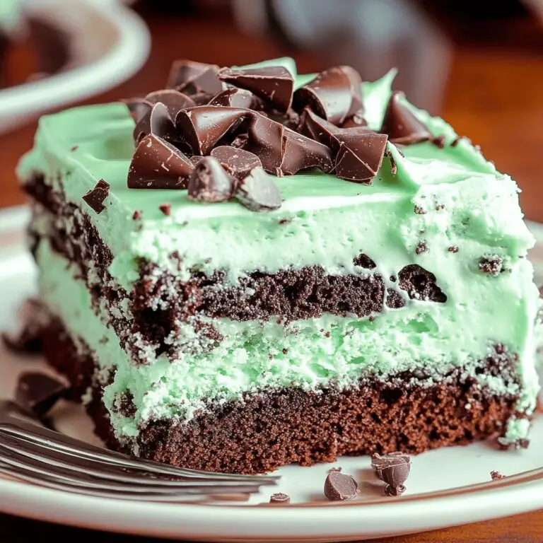 Mint Chocolate Poke Cake Recipe