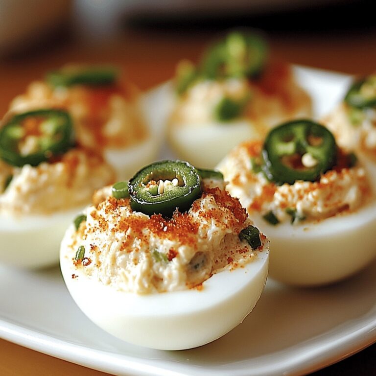 Spicy Jalapeno Popper Deviled Eggs Recipe
