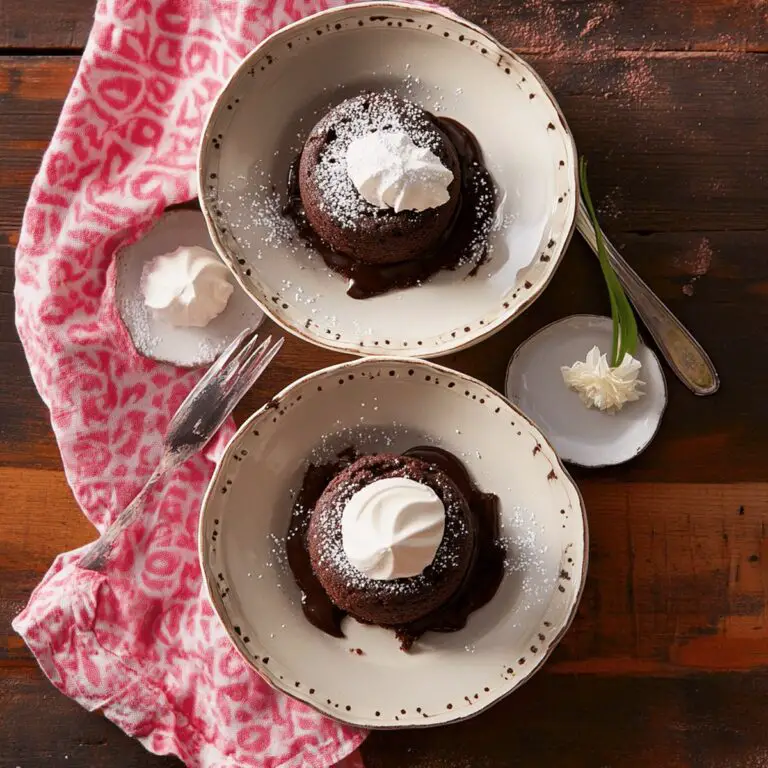 Molten Chocolate Lava Cakes Recipe