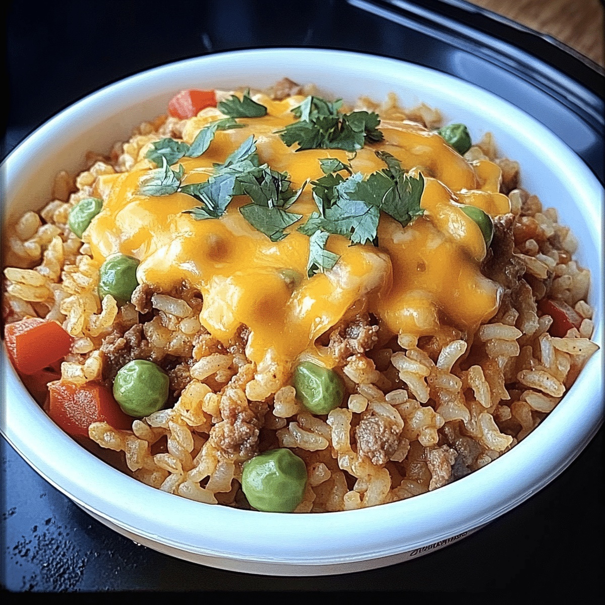 Spicy Taco Rice With Queso Recipe