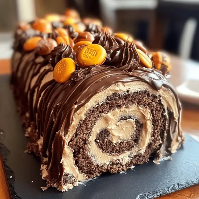 Dreamy Reeses Peanut Butter Cup Roll Cake Recipe