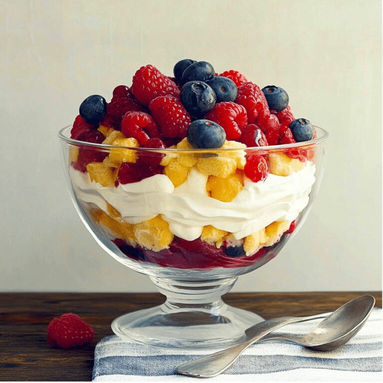 Sumptuous Vanilla Yogurt And Berry Trifle Recipe