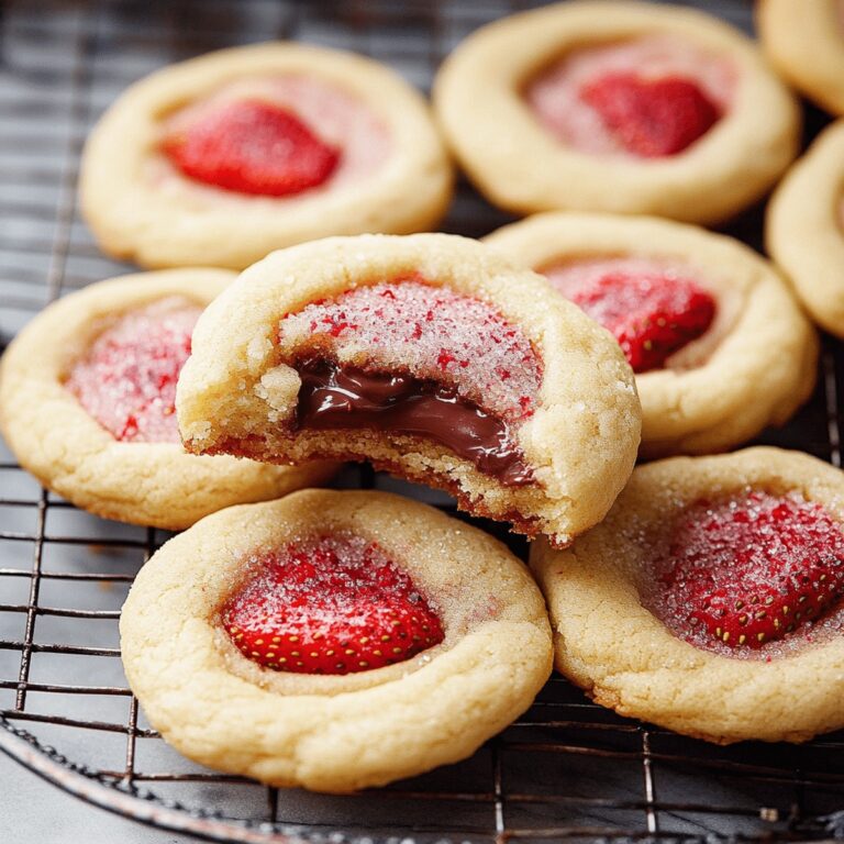 Irresistible Chocolate-Stuffed Strawberry Sugar Cookies Recipe