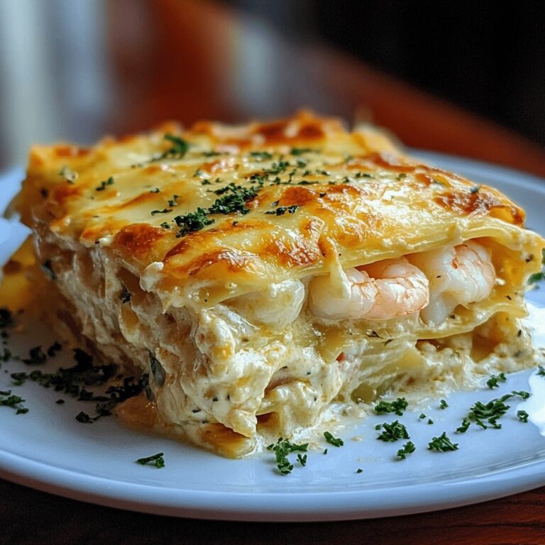 Succulent Garlic Butter Shrimp Scampi Lasagna Recipe