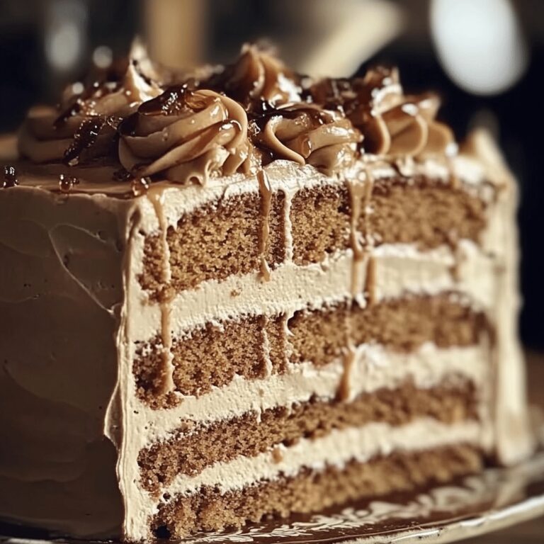 Irresistible Caramel Coffee Buttercream Cake Recipe
