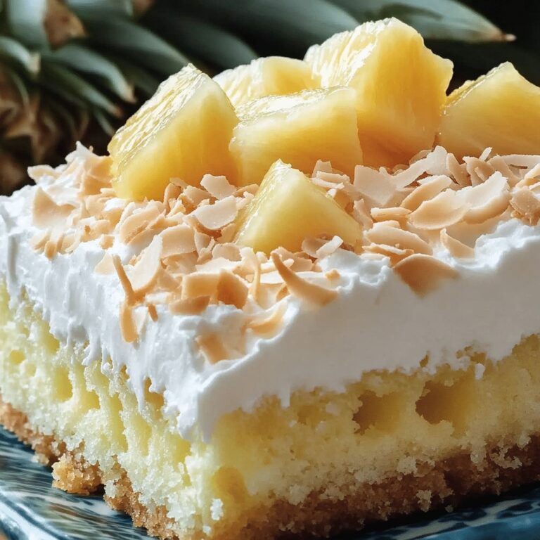 Tropical Pineapple Coconut Poke Cake Recipe