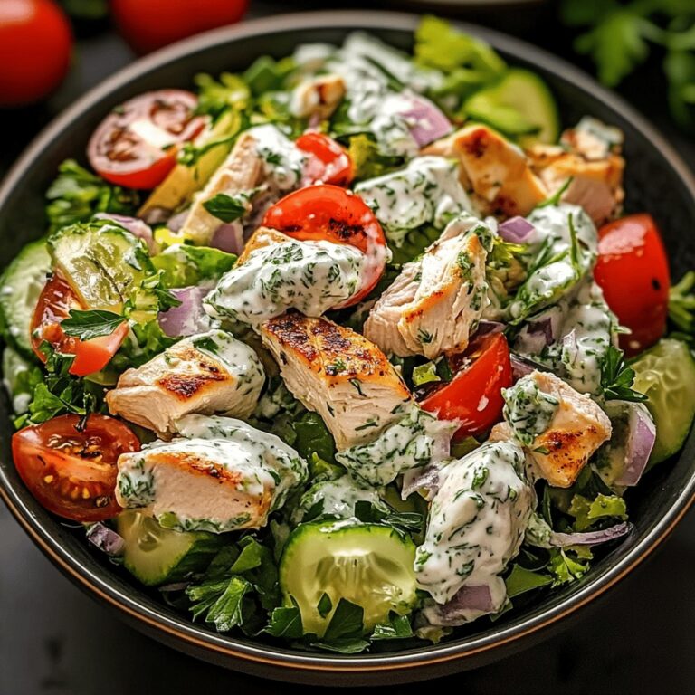 Crispy Mediterranean Tzatziki Chicken Salad Recipe