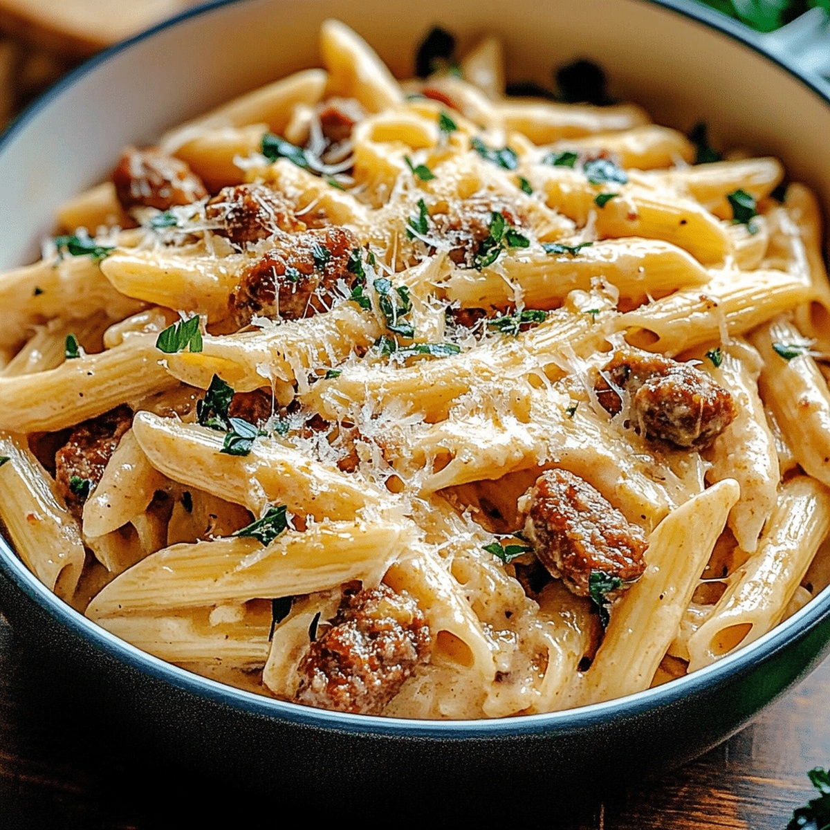 Hearty Tuscan Sausage Pasta Recipe